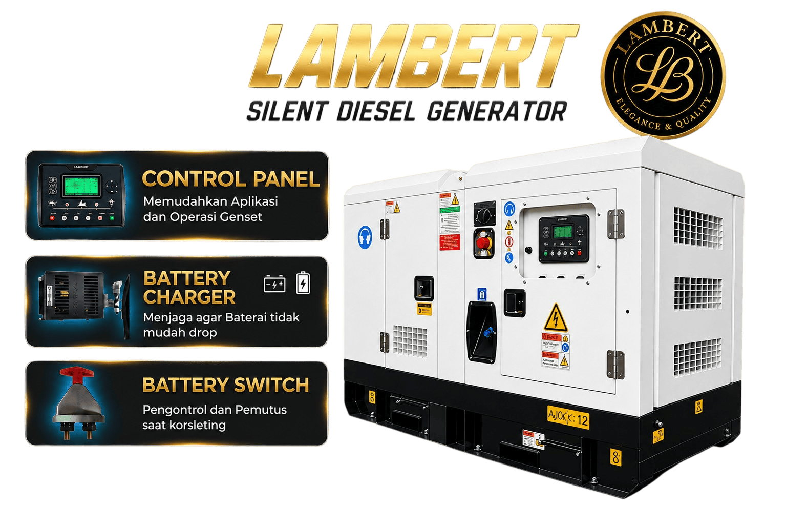 Genset Bersertifikat, Siap Pakai Industri